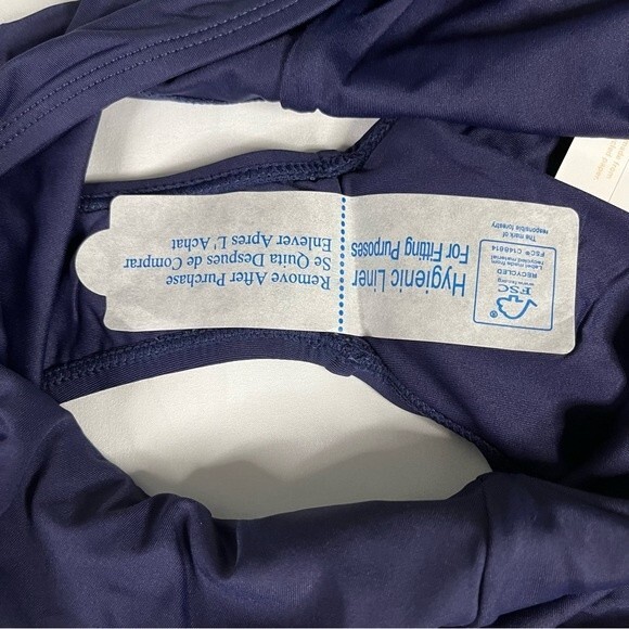 Andie Swim Navy Size S The High Waisted Bikini Bottom Stretch Classic Modest - Picture 4 of 7